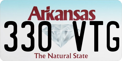 AR license plate 330VTG