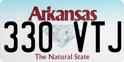 AR license plate 330VTJ