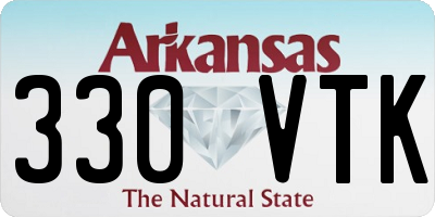 AR license plate 330VTK