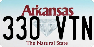 AR license plate 330VTN
