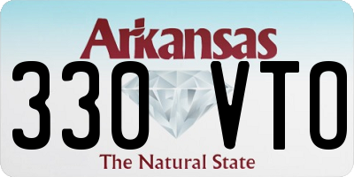 AR license plate 330VTO
