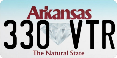 AR license plate 330VTR