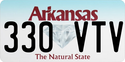 AR license plate 330VTV