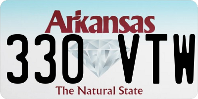 AR license plate 330VTW