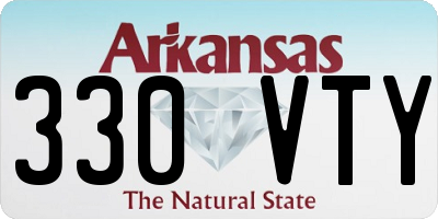 AR license plate 330VTY
