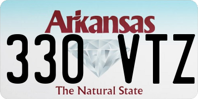 AR license plate 330VTZ