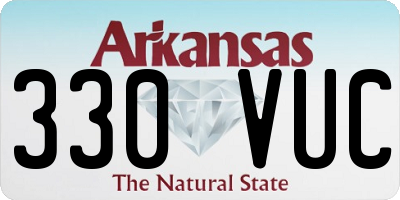 AR license plate 330VUC