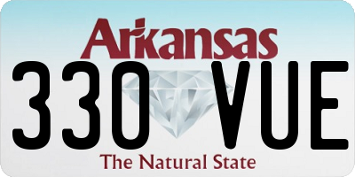 AR license plate 330VUE