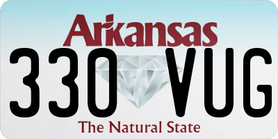 AR license plate 330VUG
