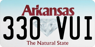 AR license plate 330VUI