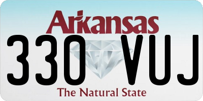 AR license plate 330VUJ