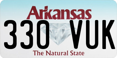 AR license plate 330VUK