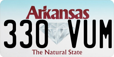 AR license plate 330VUM