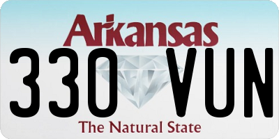 AR license plate 330VUN