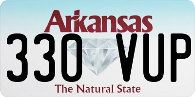 AR license plate 330VUP
