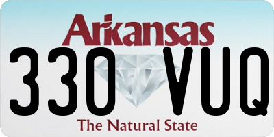 AR license plate 330VUQ