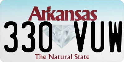 AR license plate 330VUW