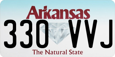 AR license plate 330VVJ