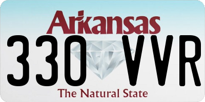 AR license plate 330VVR