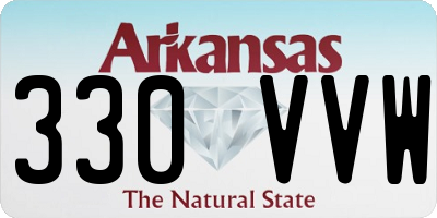 AR license plate 330VVW