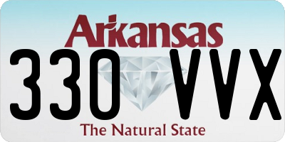 AR license plate 330VVX