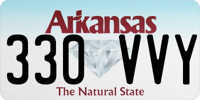 AR license plate 330VVY