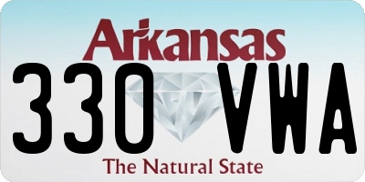 AR license plate 330VWA