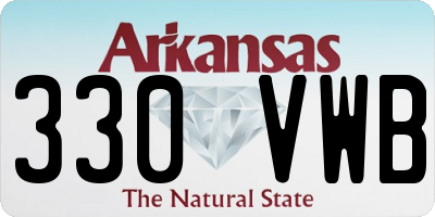 AR license plate 330VWB