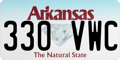AR license plate 330VWC
