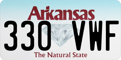 AR license plate 330VWF