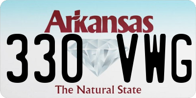 AR license plate 330VWG