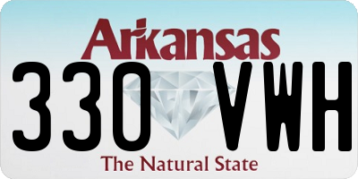 AR license plate 330VWH