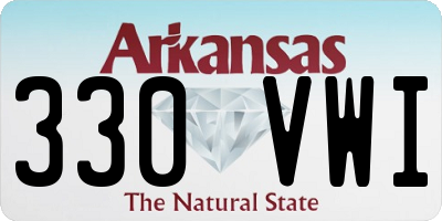 AR license plate 330VWI