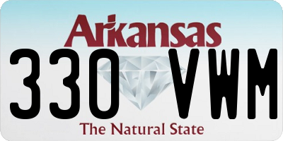 AR license plate 330VWM
