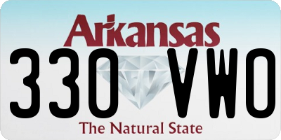 AR license plate 330VWO