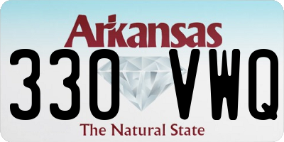 AR license plate 330VWQ