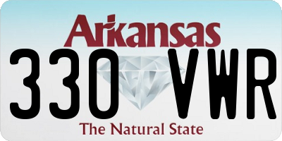 AR license plate 330VWR