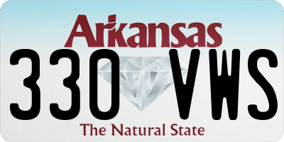 AR license plate 330VWS