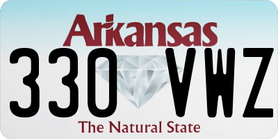 AR license plate 330VWZ