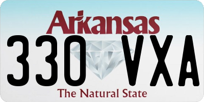 AR license plate 330VXA