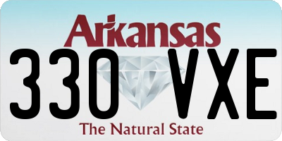 AR license plate 330VXE
