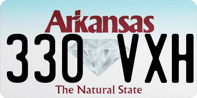 AR license plate 330VXH