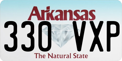 AR license plate 330VXP