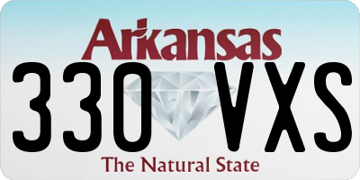 AR license plate 330VXS