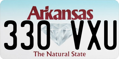 AR license plate 330VXU