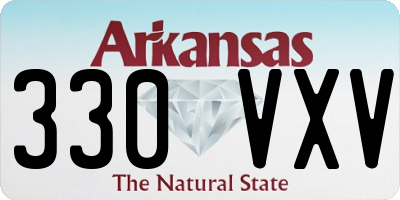 AR license plate 330VXV
