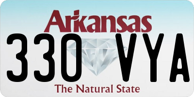 AR license plate 330VYA