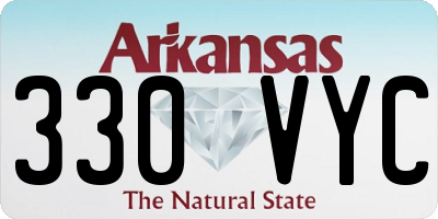 AR license plate 330VYC