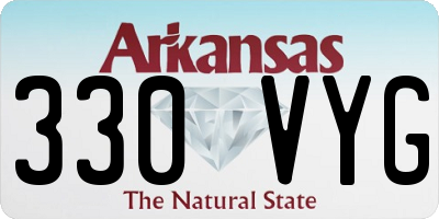 AR license plate 330VYG