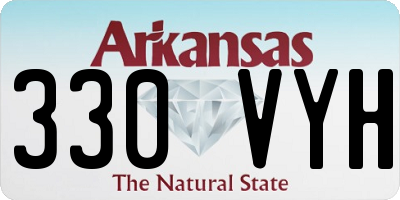 AR license plate 330VYH